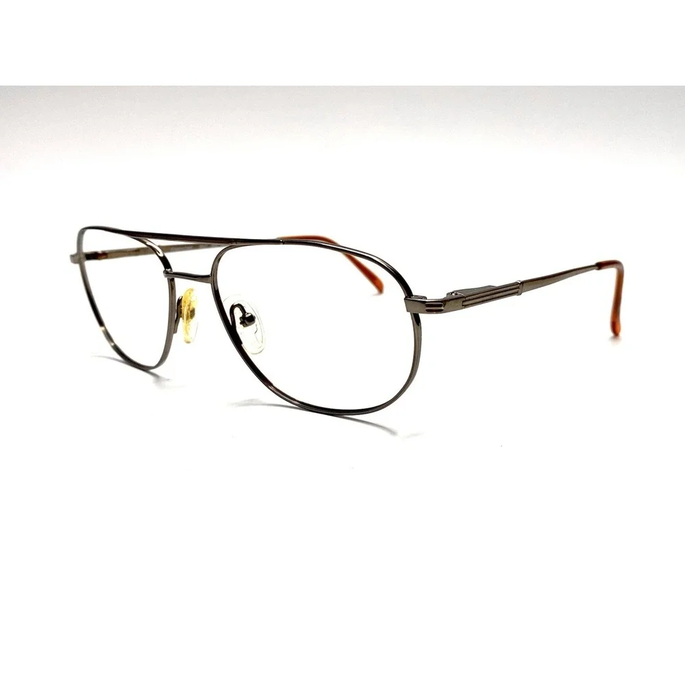 Chesterfield Gunmetal Silver Aviator Glasses 352T 1WK 57 18 145